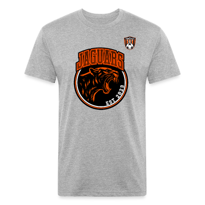 Fitted Cotton/Poly T-Shirt by Next Level - heather gray