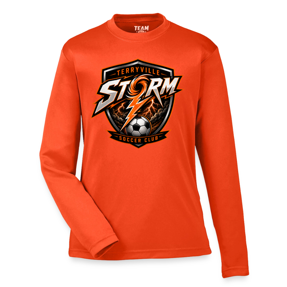 Youth Zone Performance Long-Sleeve T-Shirt - orange
