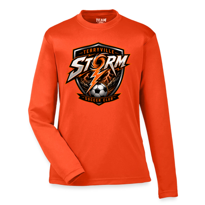 Youth Zone Performance Long-Sleeve T-Shirt - orange