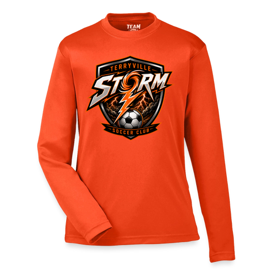 Youth Zone Performance Long-Sleeve T-Shirt - orange