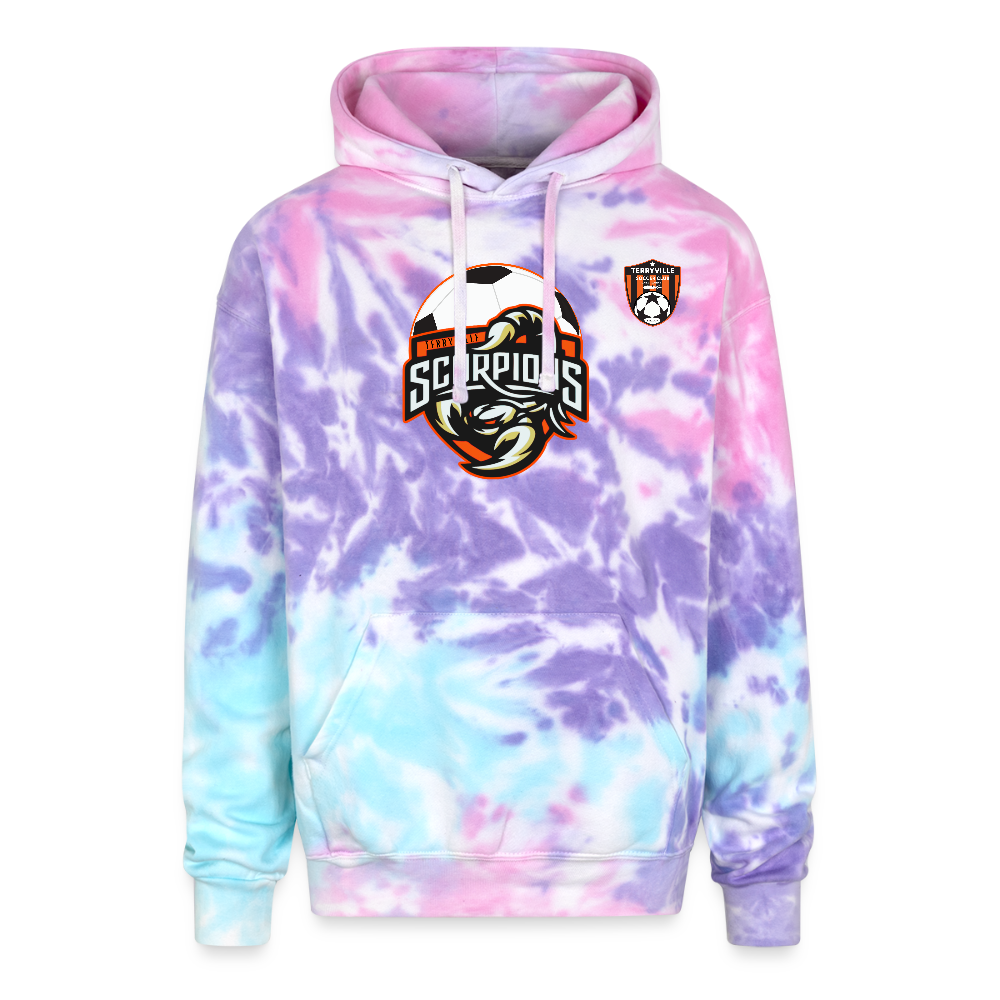 Adult Tie Dye Hoodie - cotton candy