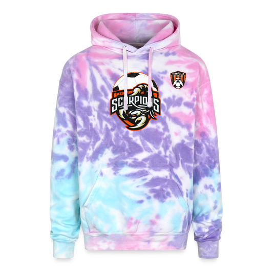 Adult Tie Dye Hoodie - cotton candy