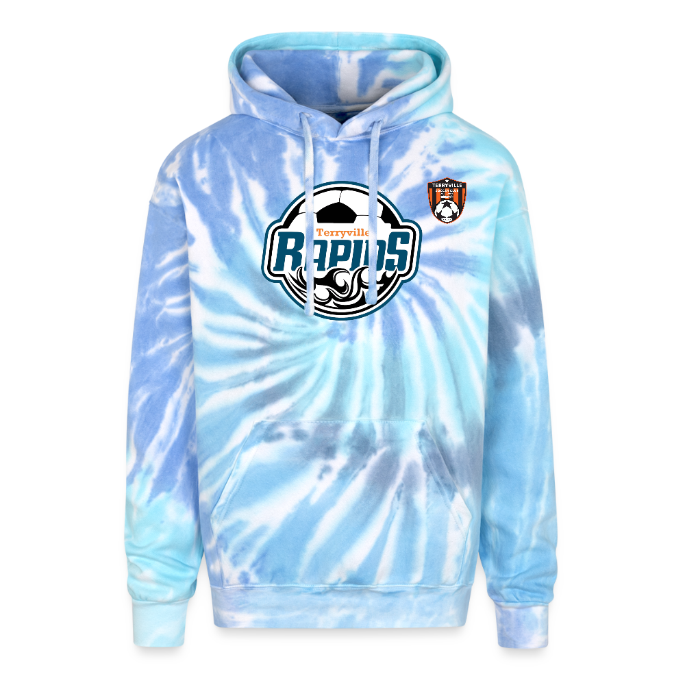Adult Tie Dye Hoodie - blue lagoon