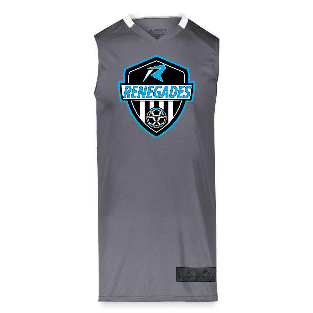 Adult Step-Back Basketball Jersey - graphite/white