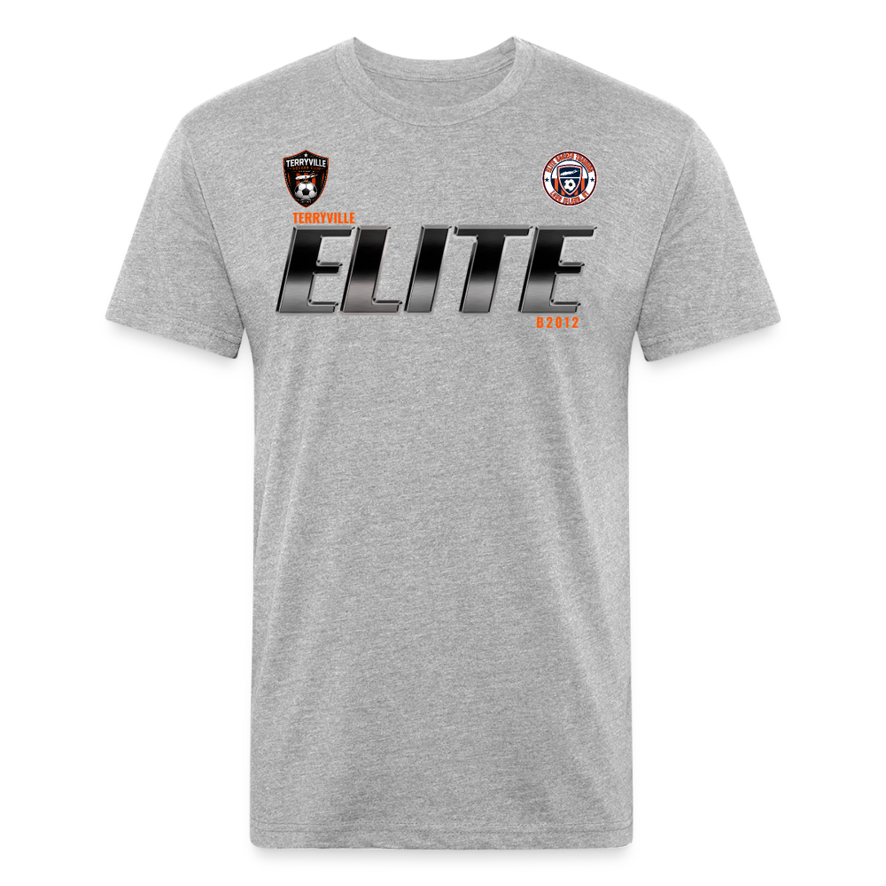 Fitted Cotton/Poly T-Shirt by Next Level - heather gray