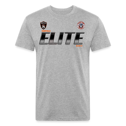 Fitted Cotton/Poly T-Shirt by Next Level - heather gray