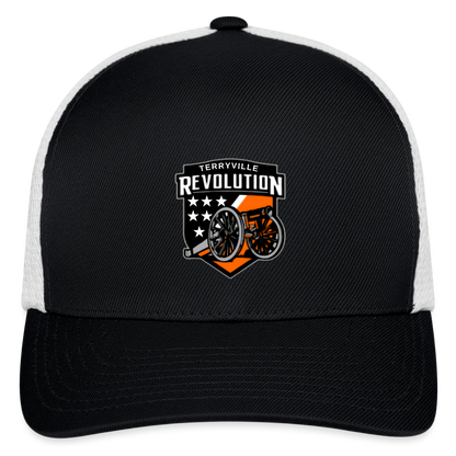 Flexfit Fitted Baseball Cap - black/white