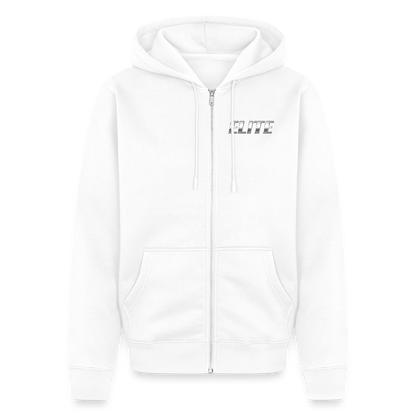 Unisex Premium Organic Zip Hoodie - white