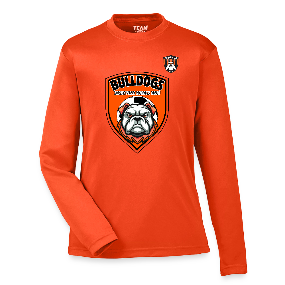 Youth Zone Performance Long-Sleeve T-Shirt - orange