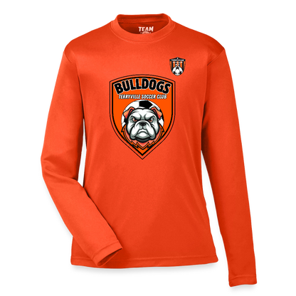 Youth Zone Performance Long-Sleeve T-Shirt - orange