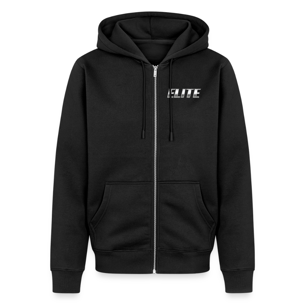 Unisex Premium Organic Zip Hoodie - black