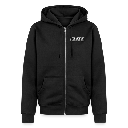 Unisex Premium Organic Zip Hoodie - black