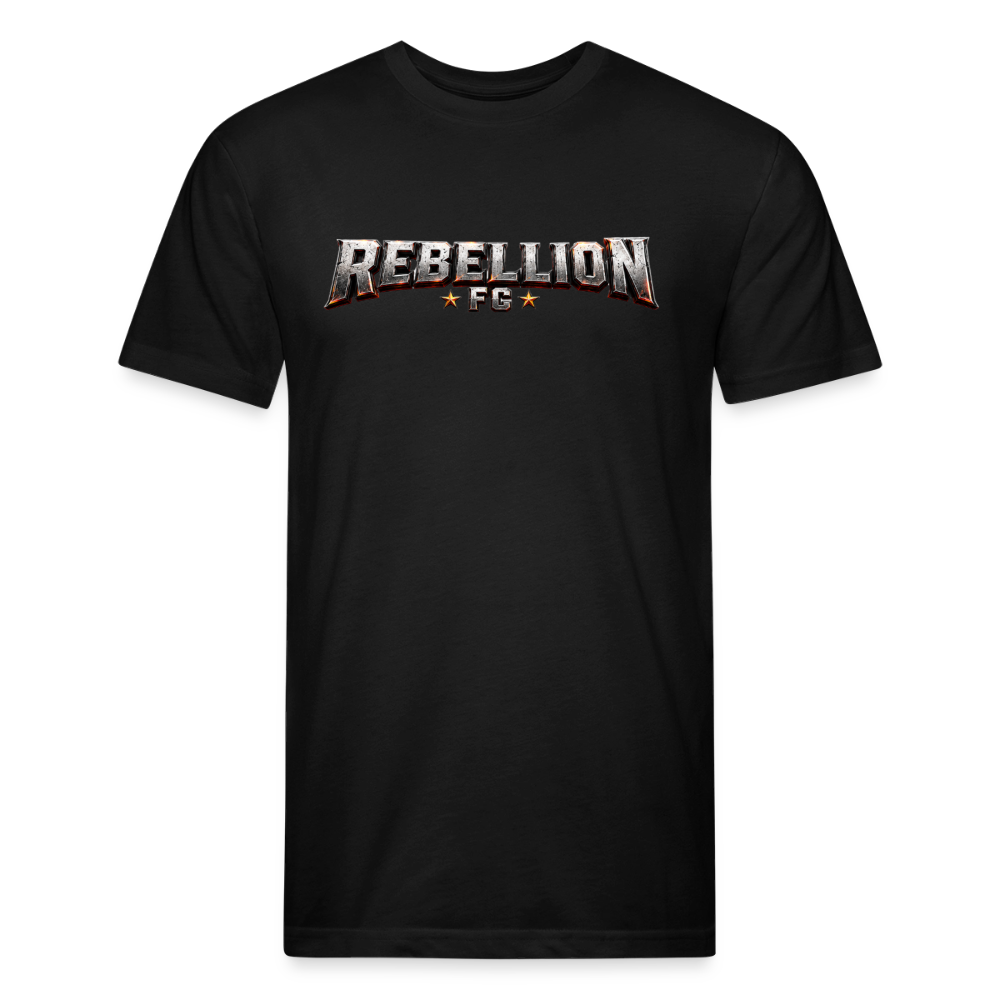 Fitted Cotton/Poly T-Shirt by Next Level - black