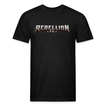 Fitted Cotton/Poly T-Shirt by Next Level - black