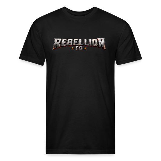 Fitted Cotton/Poly T-Shirt by Next Level - black