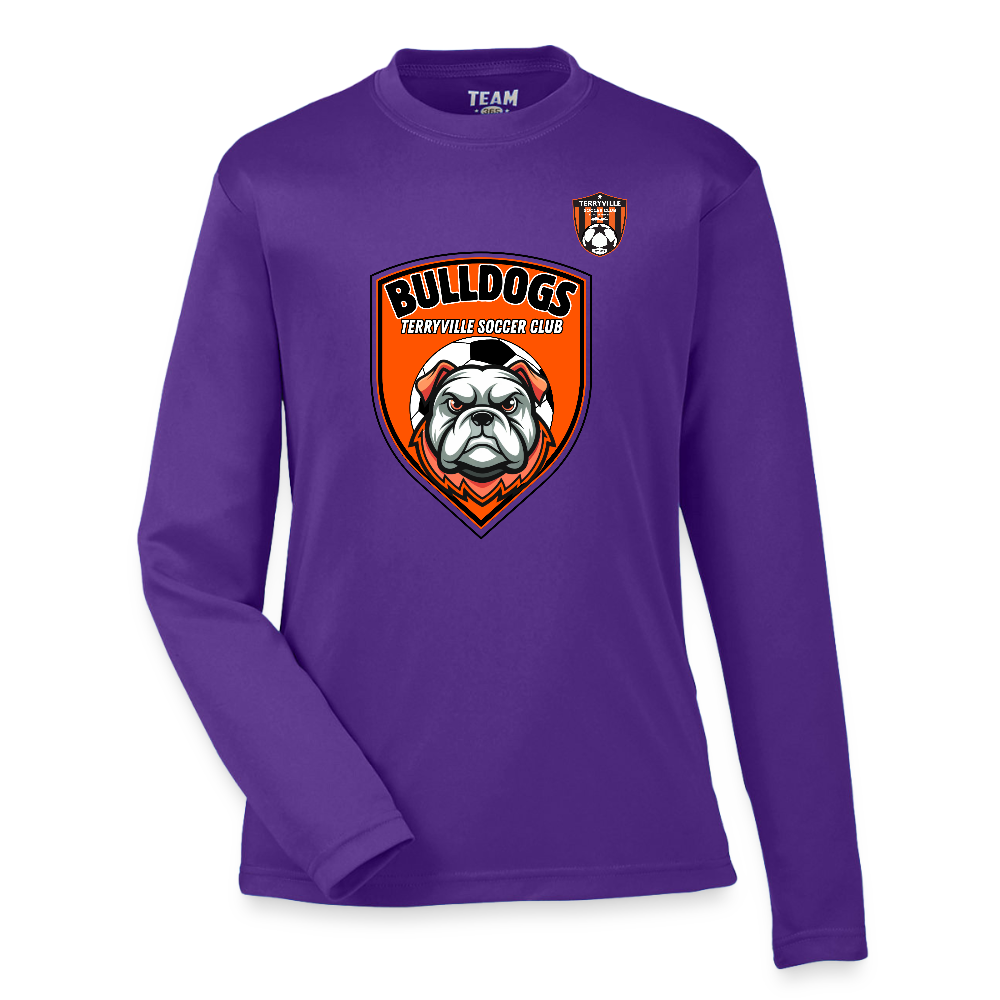Youth Zone Performance Long-Sleeve T-Shirt - purple