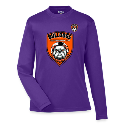 Youth Zone Performance Long-Sleeve T-Shirt - purple