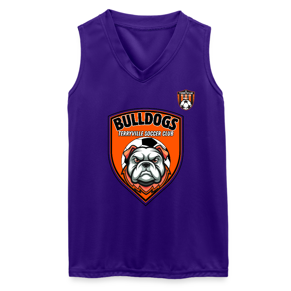 Augusta Girls Sleeveless Wicking Attain Jersey - purple