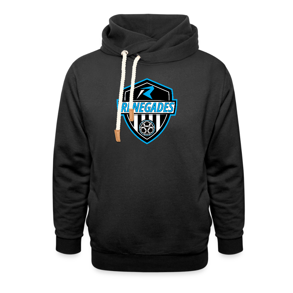 Shawl Collar Hoodie - black