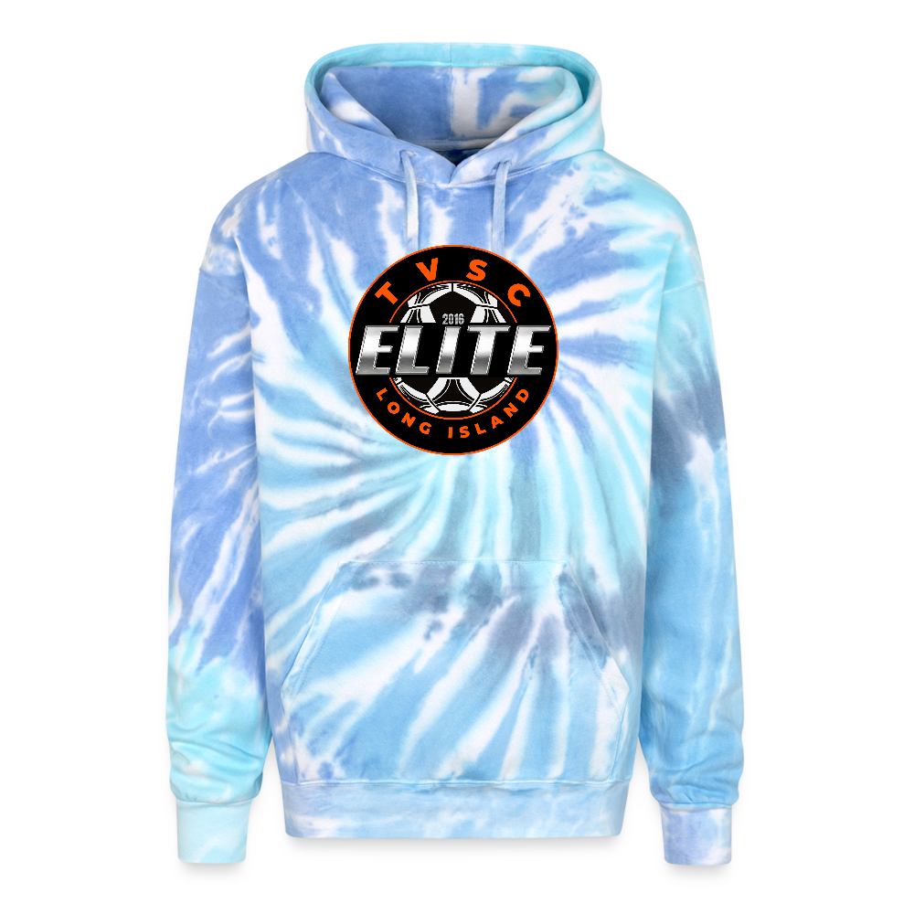 Adult Tie Dye Hoodie - blue lagoon