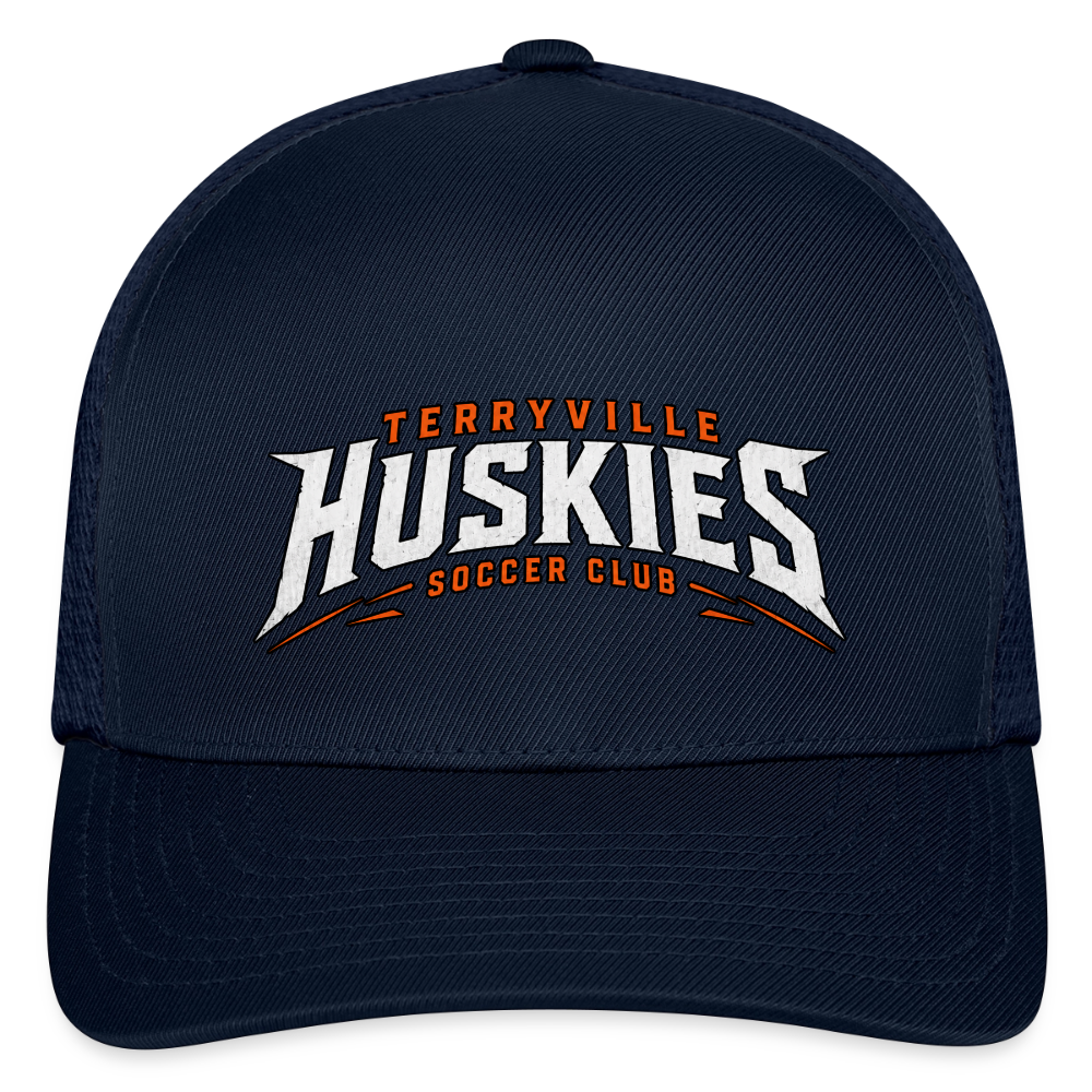Flexfit Fitted Baseball Cap - navy