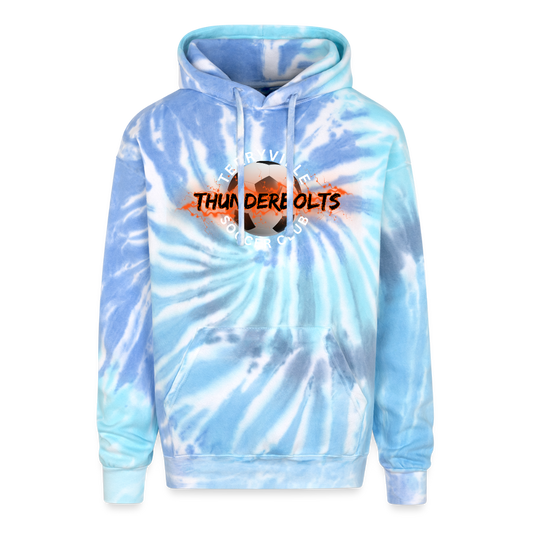 Adult Tie Dye Hoodie - blue lagoon