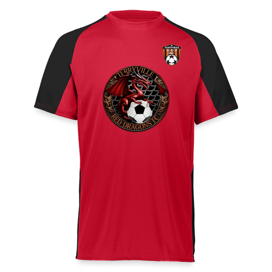 Augusta Sportswear Adult Cutter Jersey - red/black