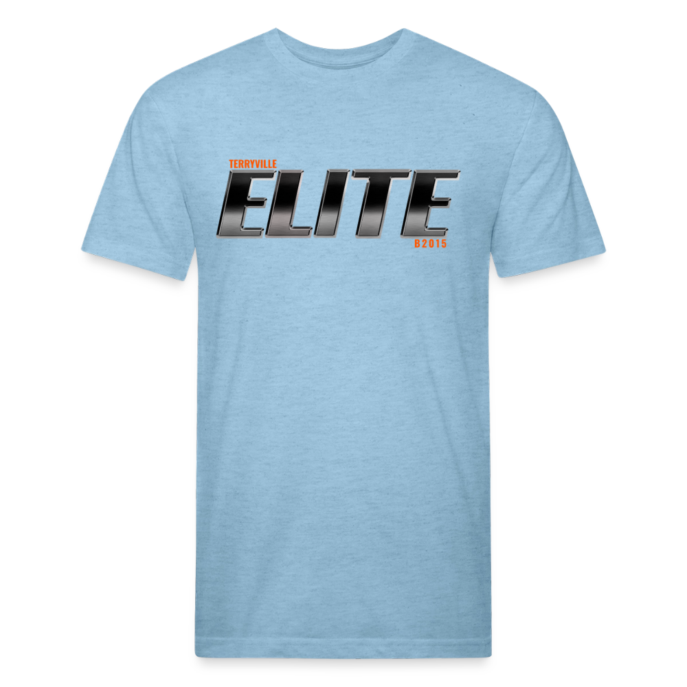 Fitted Cotton/Poly T-Shirt by Next Level - heather blue