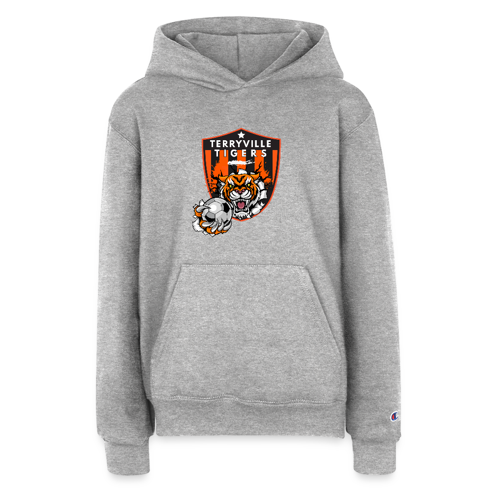 Champion Youth Hoodie - heather grey