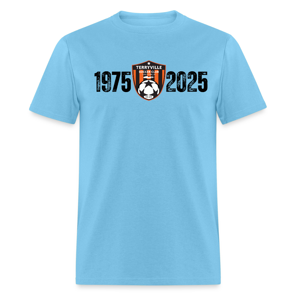 50 Year Anniversary T-Shirt - aquatic blue
