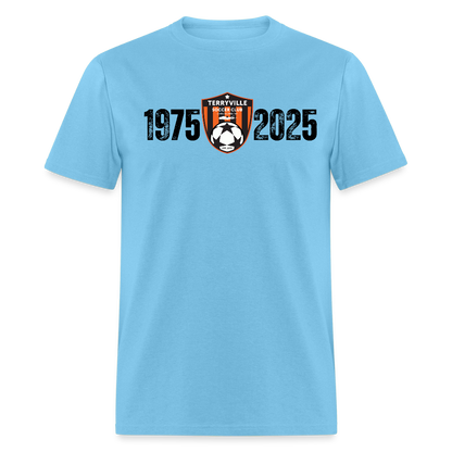 50 Year Anniversary T-Shirt - aquatic blue