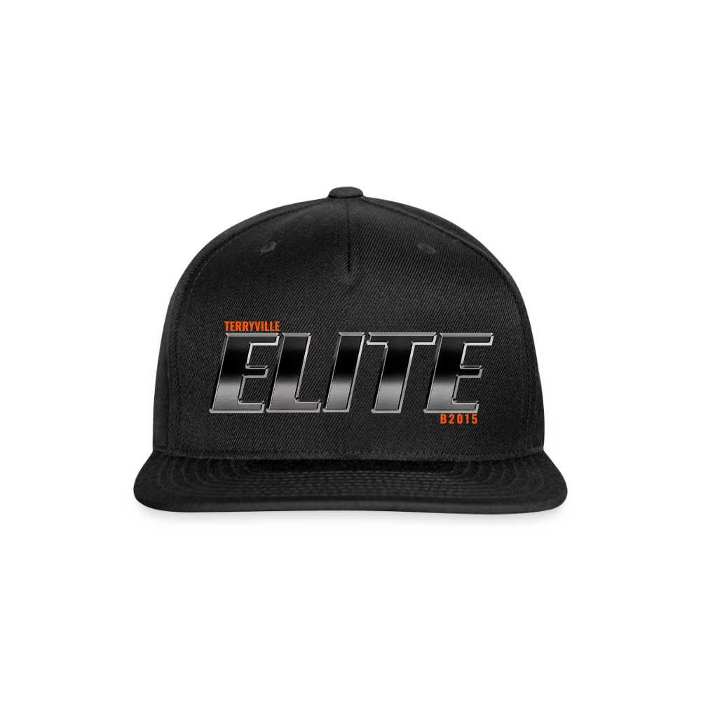 Snapback Baseball Cap - black
