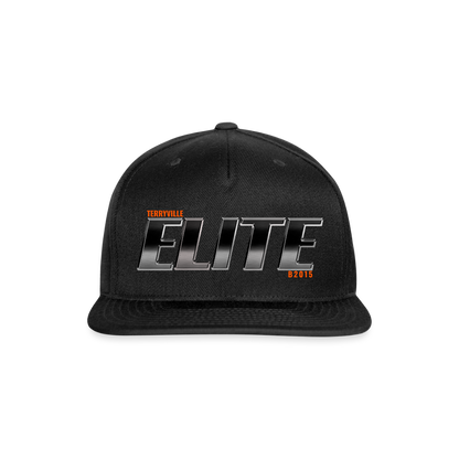 Snapback Baseball Cap - black