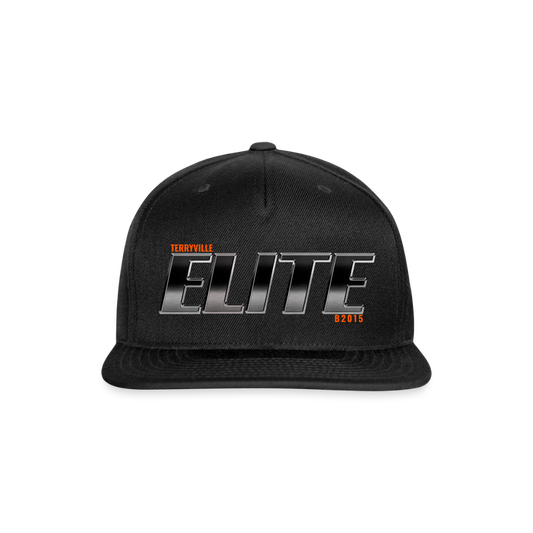 Snapback Baseball Cap - black