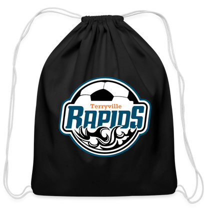 Cotton Drawstring Bag - black