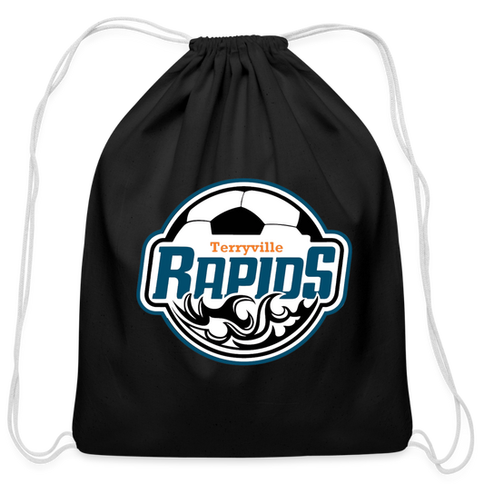 Cotton Drawstring Bag - black