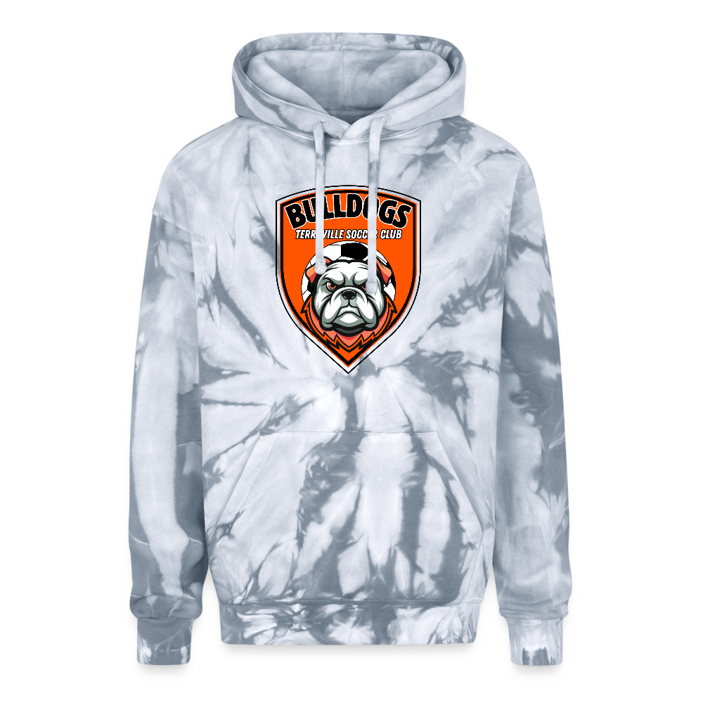 Adult Tie Dye Hoodie - spider silver