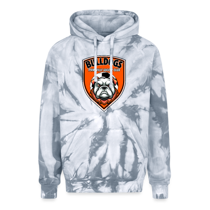 Adult Tie Dye Hoodie - spider silver