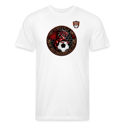 Fitted Cotton/Poly T-Shirt by Next Level - white