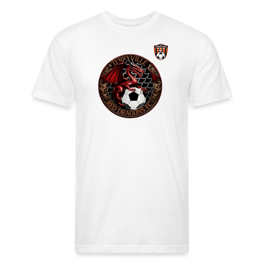 Fitted Cotton/Poly T-Shirt by Next Level - white