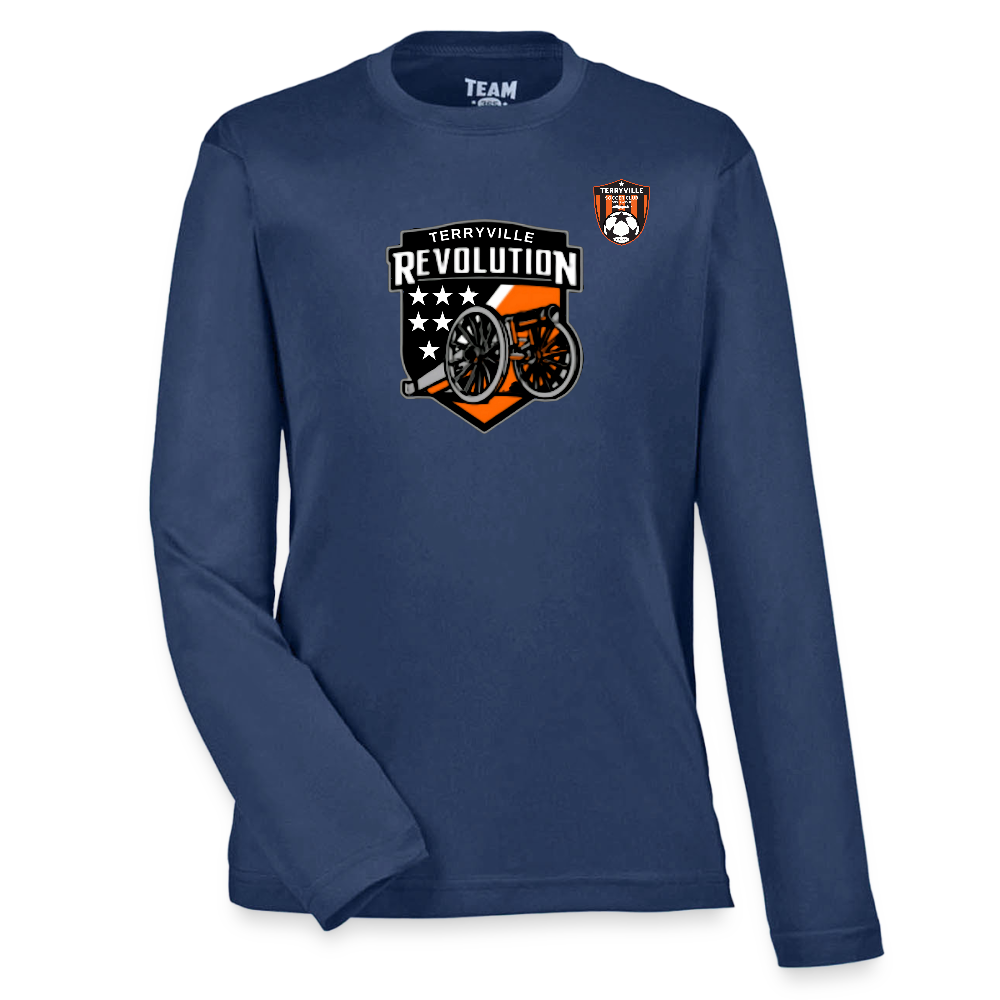 Youth Zone Performance Long-Sleeve T-Shirt - dark navy