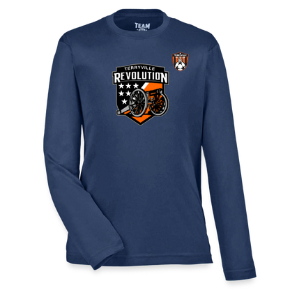 Youth Zone Performance Long-Sleeve T-Shirt - dark navy