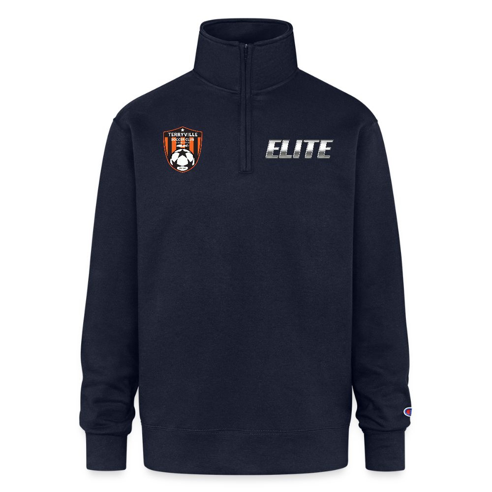 Champion Unisex 1/4 Zip Pullover Sweatshirt - navy