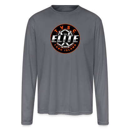 Men's Moisture Wicking Performance Long Sleeve T-Shirt - gray