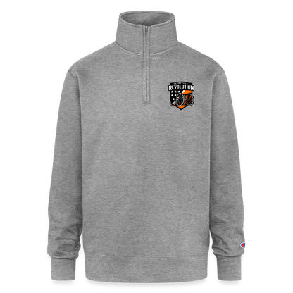 Champion Unisex 1/4 Zip Pullover Sweatshirt - heather gray