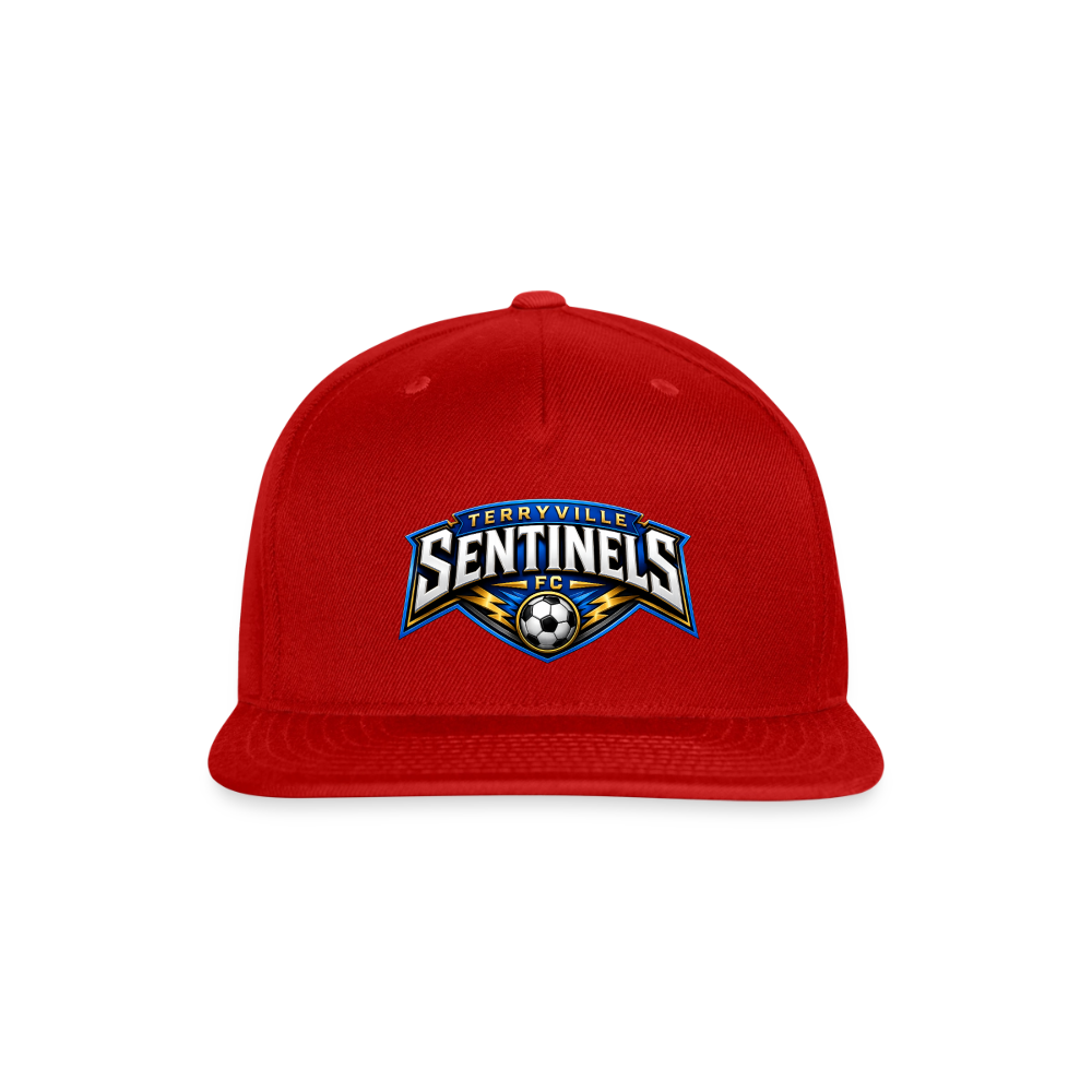 Snapback Baseball Cap - red