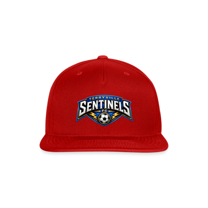 Snapback Baseball Cap - red