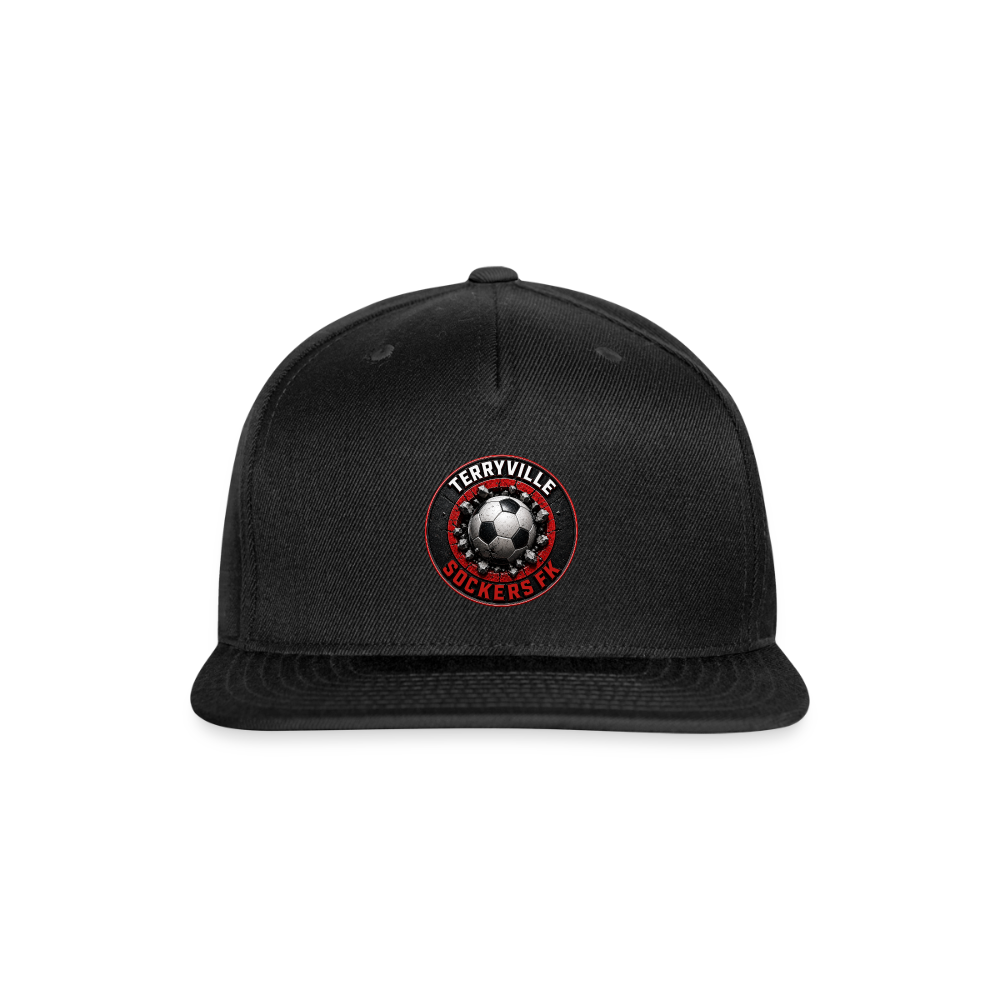 Snapback Baseball Cap - black