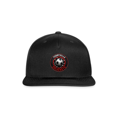 Snapback Baseball Cap - black