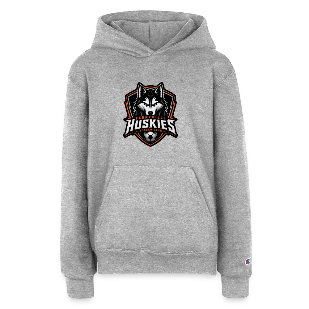 Champion Youth Hoodie - heather grey